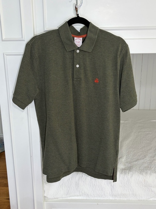Brooks Brothers Other - Brooks Brothers Olive Green Performance Polo Original Fit (S)